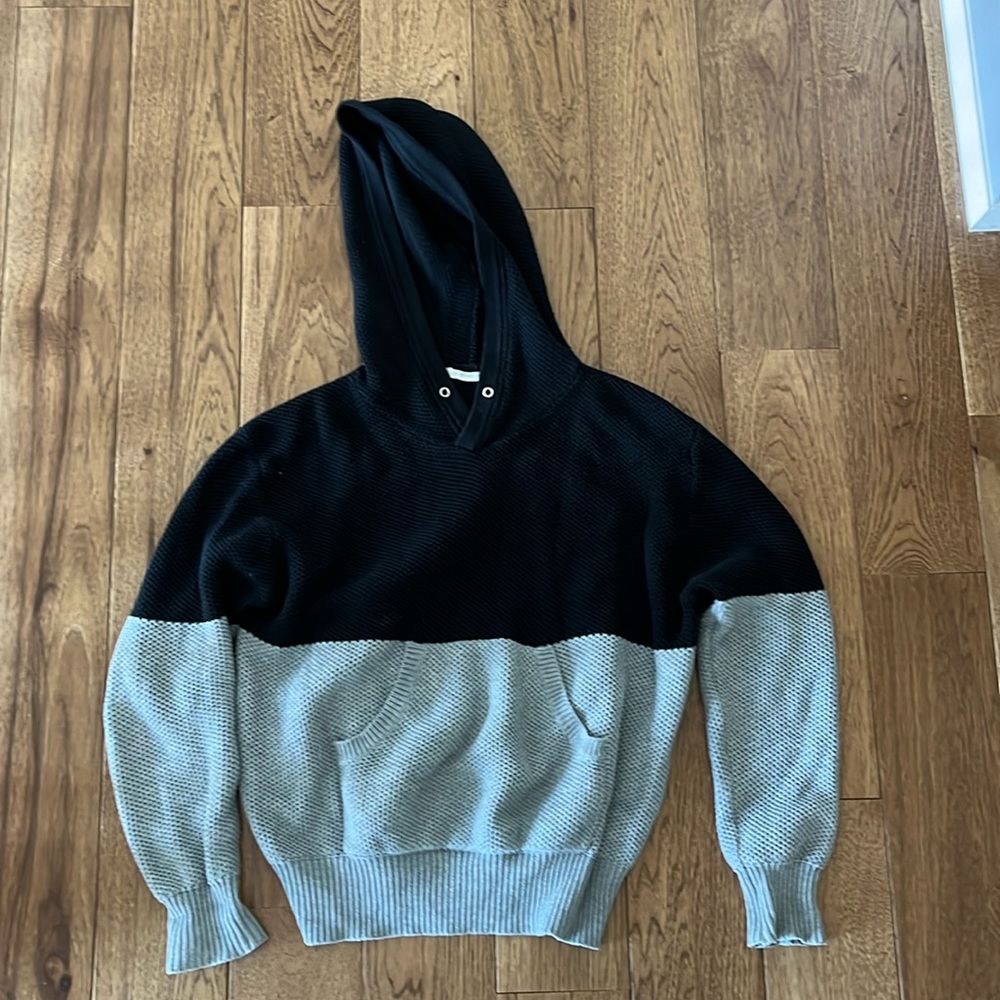 Jonathan Simhai 100 cotton M black and grey hoodie sweater